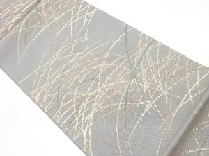 西陣まいづる製　芝模様織出し夏用袋帯